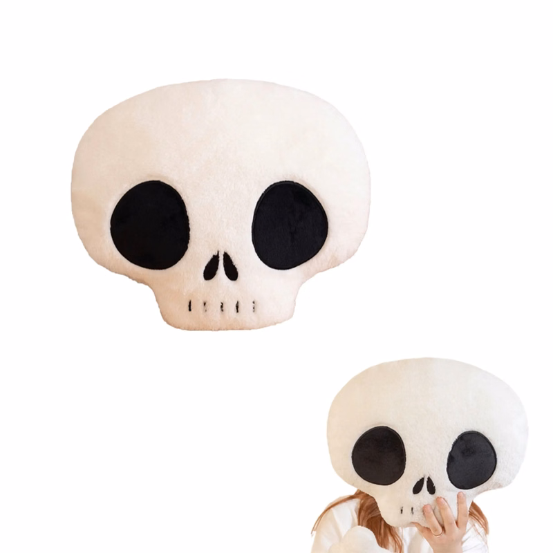 Soft PP Cotton Skull Plush Toy Halloween Doll