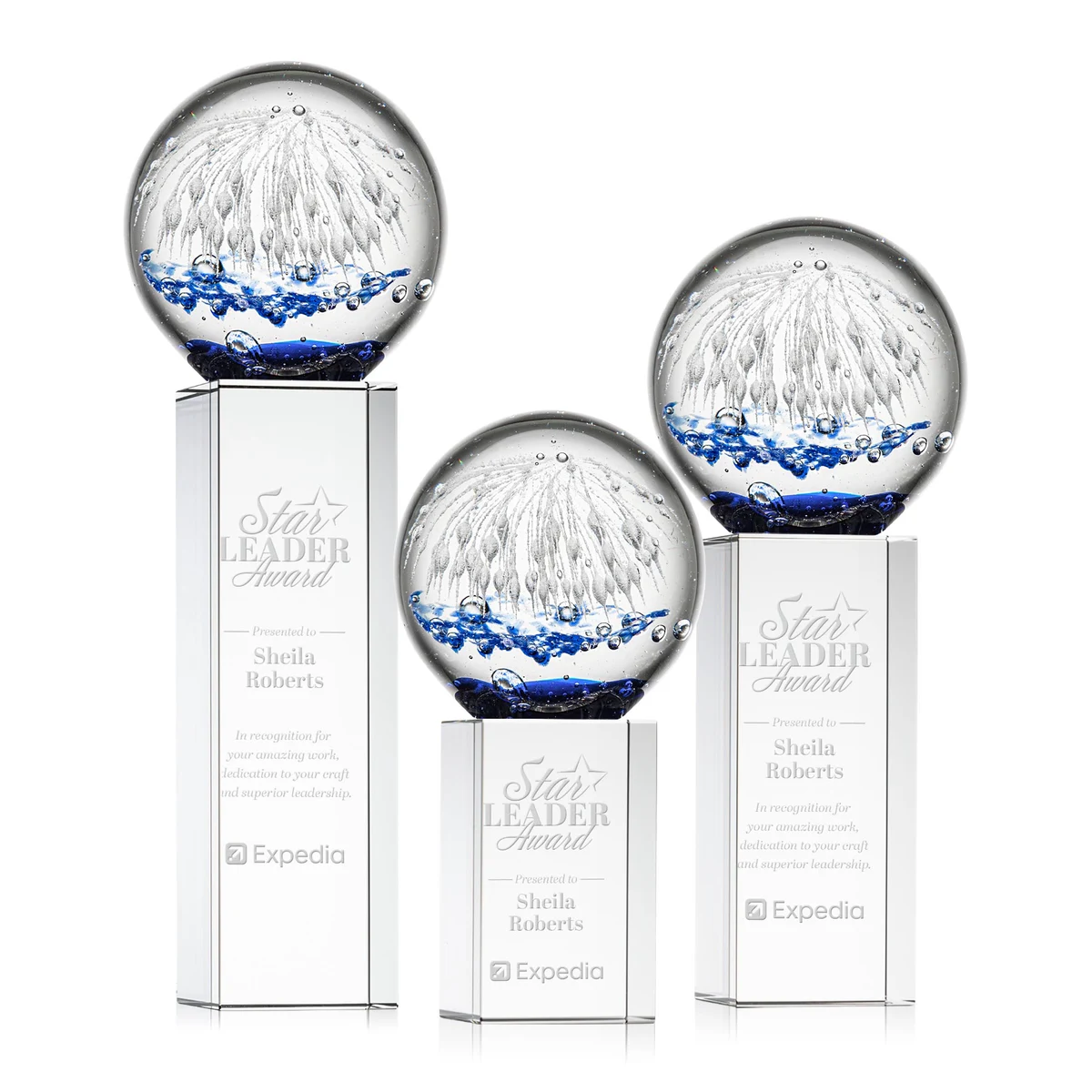 Starburst Award on Dakota Base - Clear 1