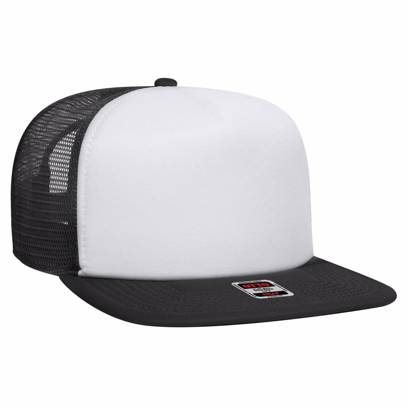 OTTO CAP "OTTO SNAP" 5 Panel Mid Profile Mesh Back Trucker Snapback Hat