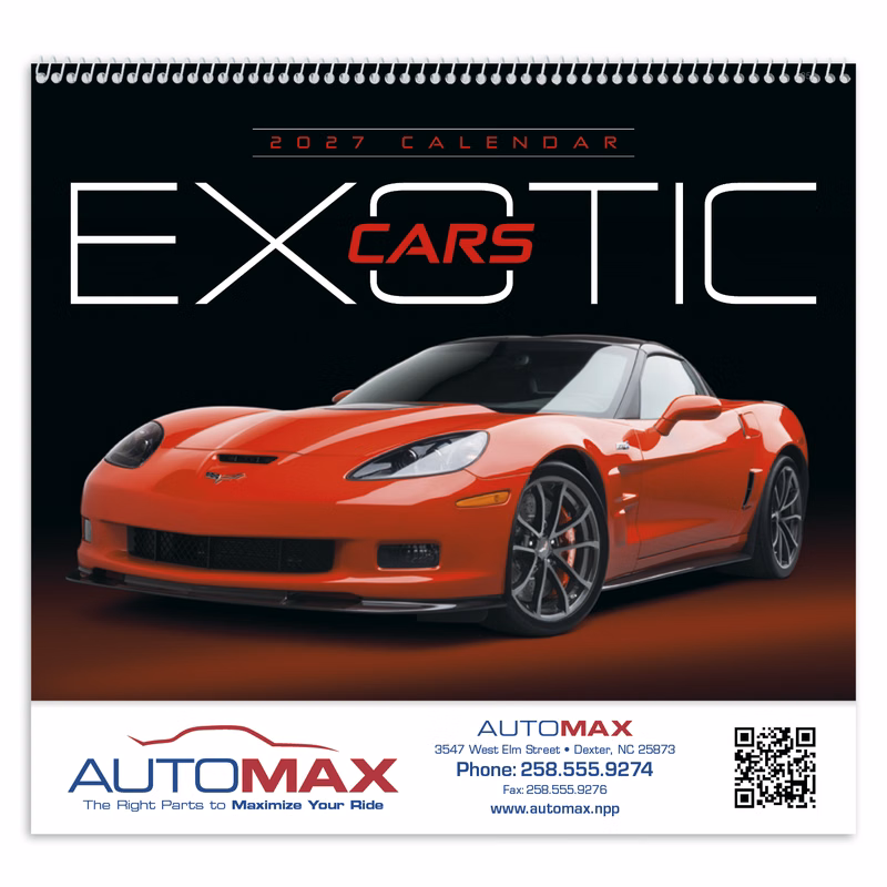 Triumph® Calendars Exotic Cars Calendar
