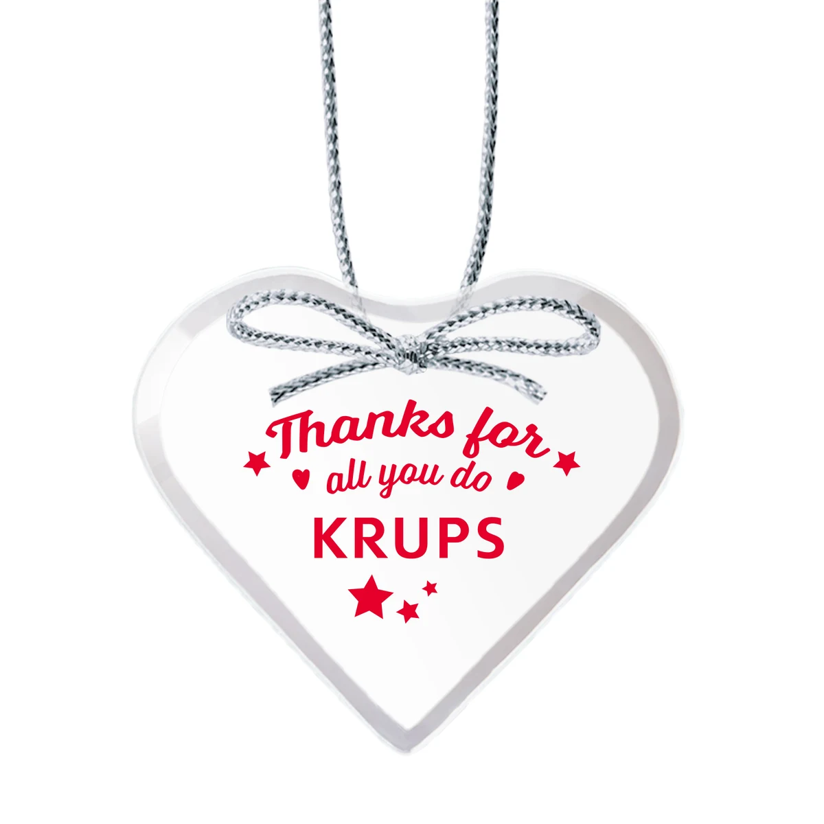 Starfire Ornament - Heart Imprinted 1