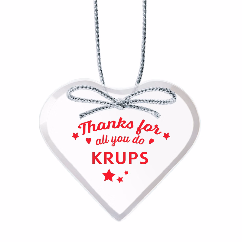 Starfire Ornament - Heart Imprinted