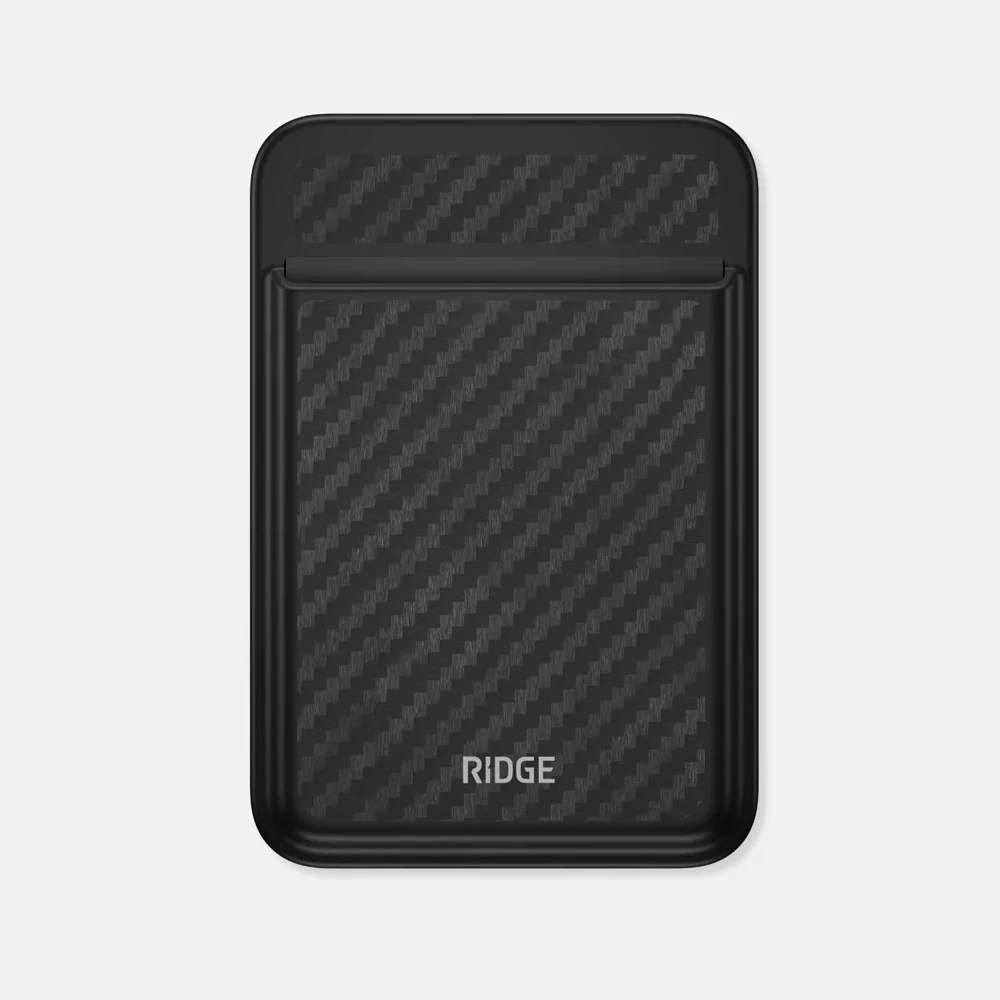 RIDGE® MagSafe Cardholder Carbon Fiber 3K Slim Magnetic Wallet 1