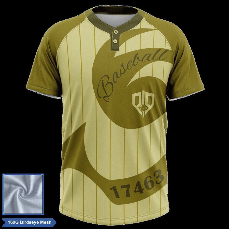 Rush - Men's & Kids' Sublimation 2-Button Baseball Jersey - 1