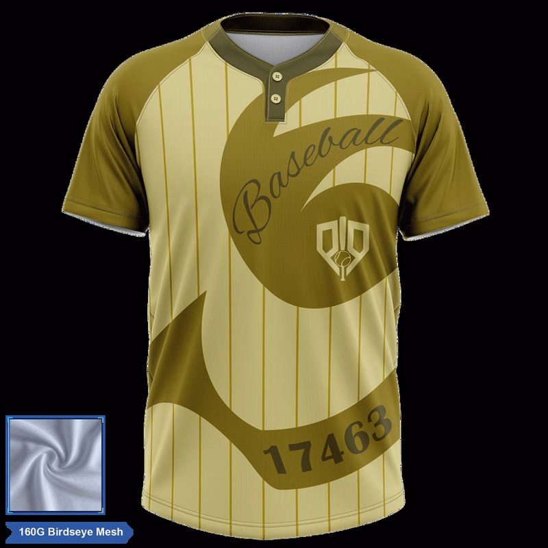 Rush - Men's & Kids' Sublimation 2-Button Baseball Jersey -