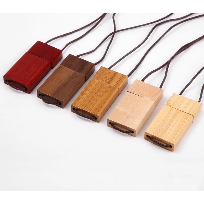 64GB Rectangular Shaped and Wooden USB 2.0Flash Drive. 1