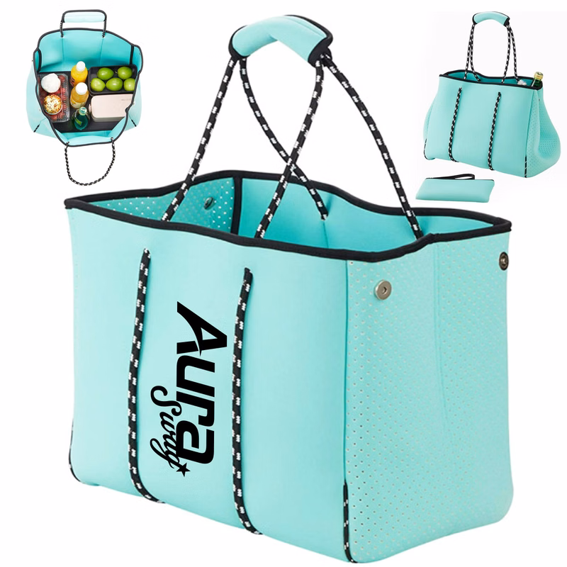Neoprene Tote Bag with Rope Handles
