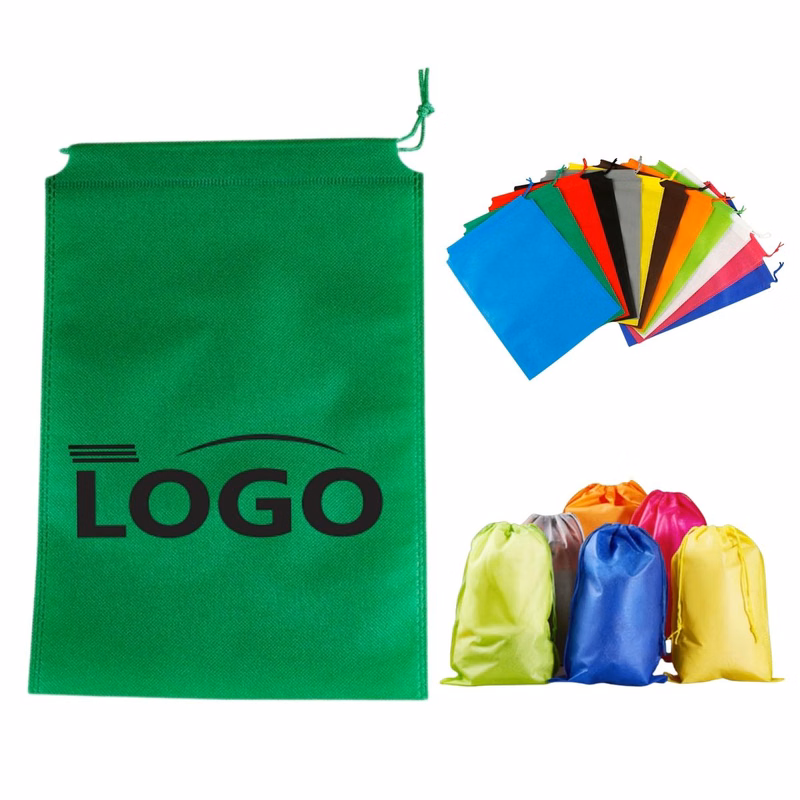 4.72 x 3.54 Inch Non-Woven Drawstring Storage Pouch with Custom Logo