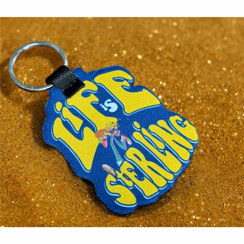 NeoFob Neoprene Custom Die Cut Keyring
