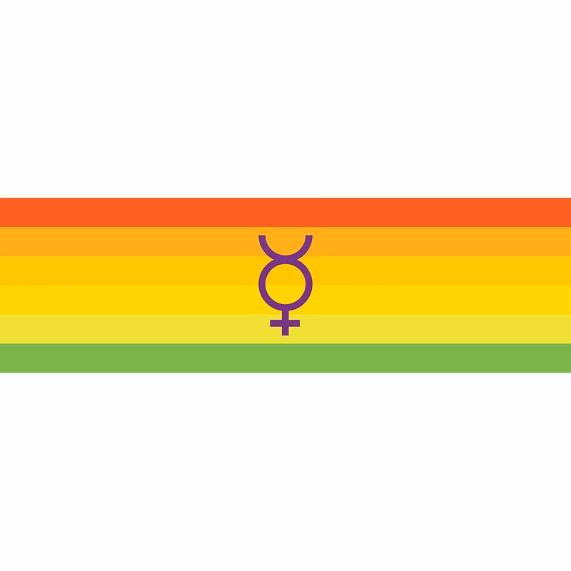 Hermaphrodite Window Decals 3" x 10"