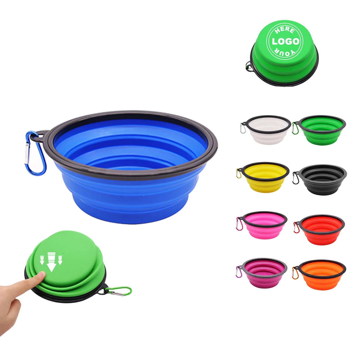 Portable Silicone Pet Travel Bowl 1