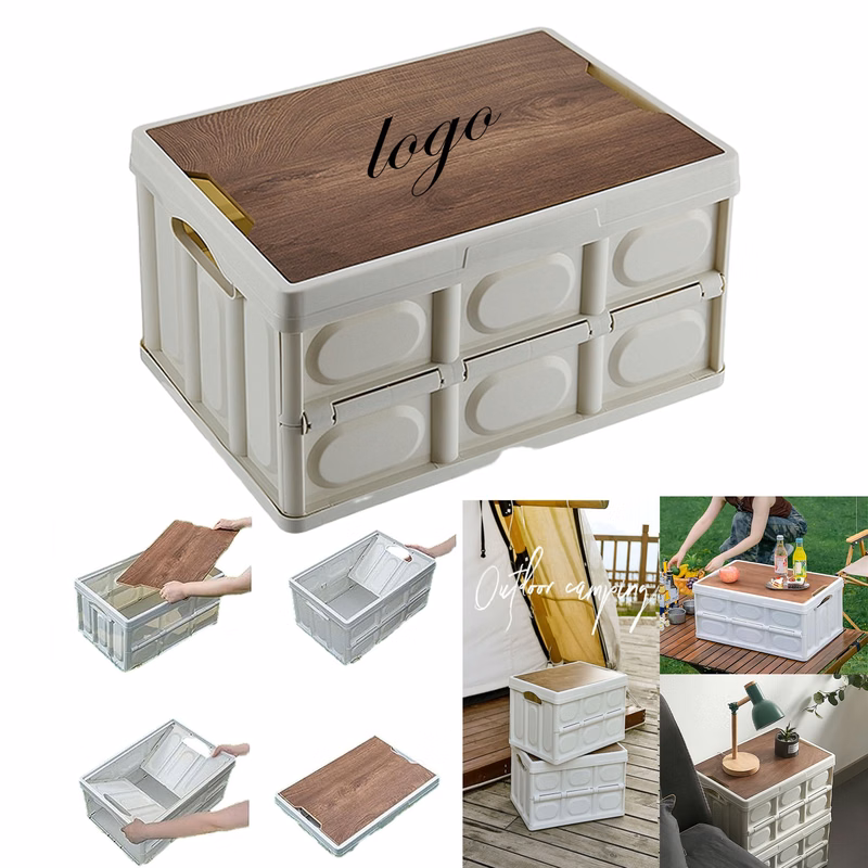 Portable Collapsible Storage Bins With Lid