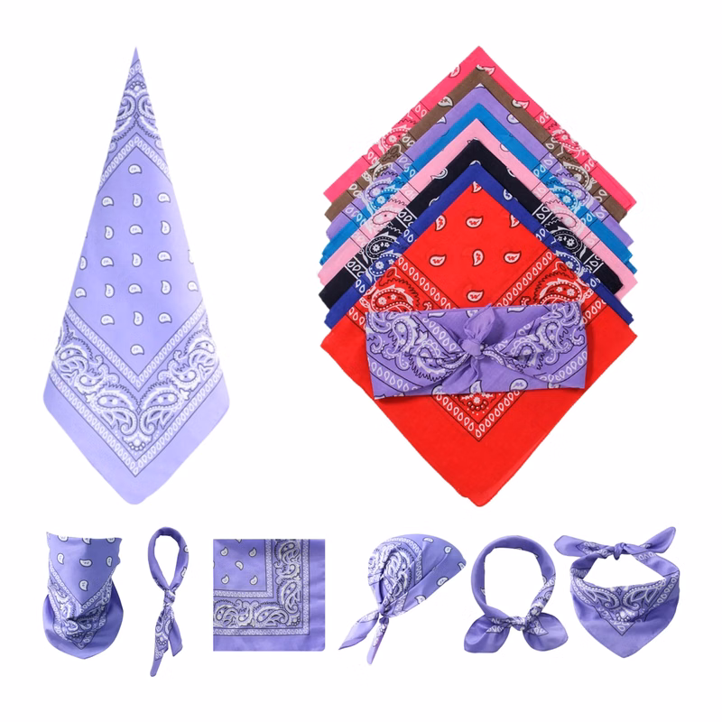 22" Full Color Cotton Bandana