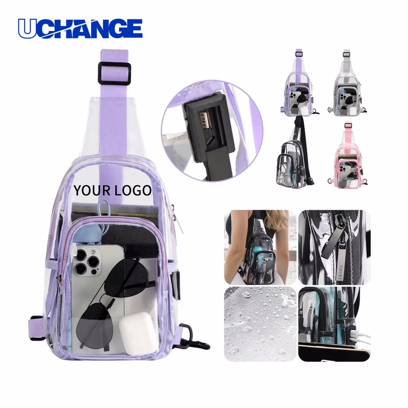PVC Chest Bag Organizer Transparent Large Capacity