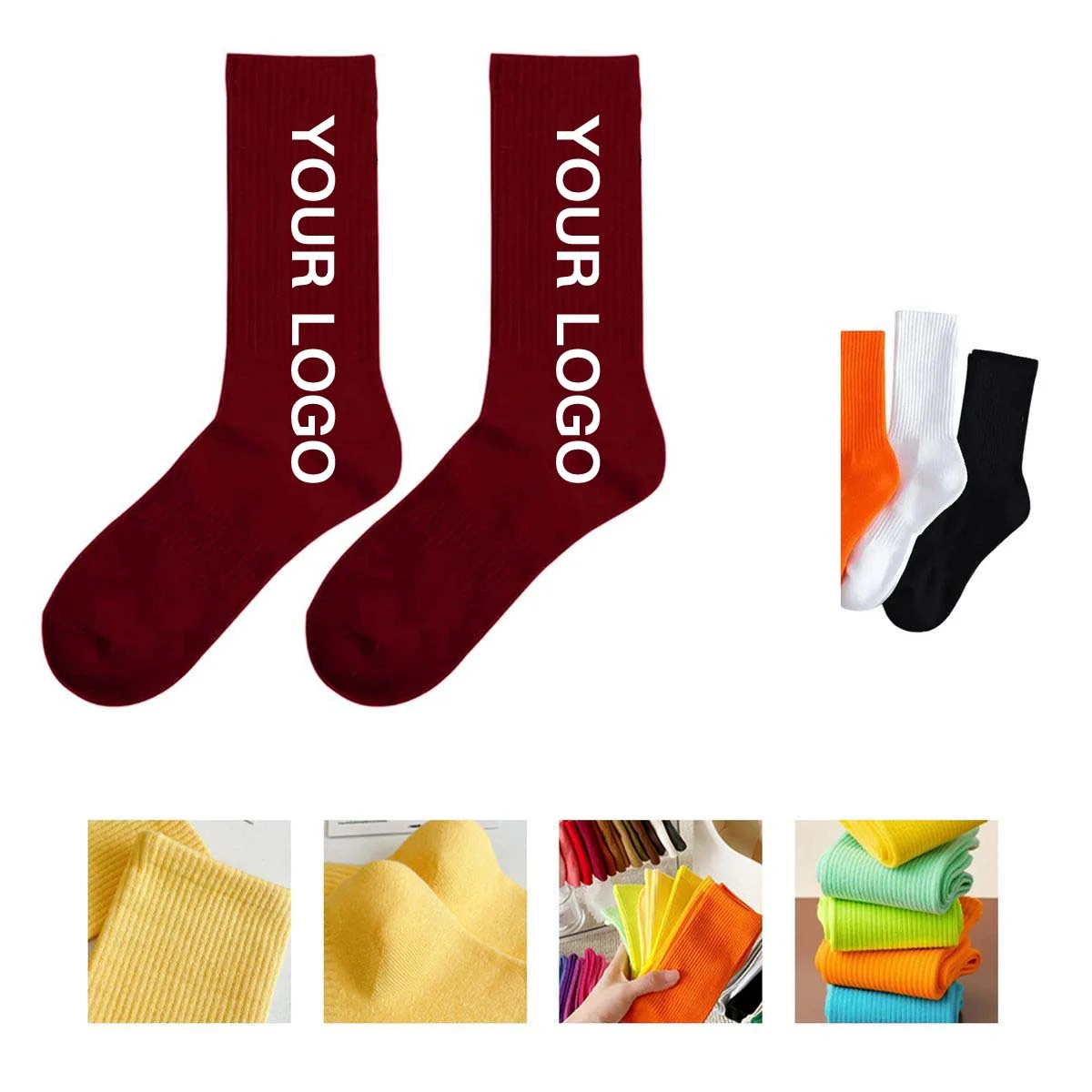 Soft Jacquard Cotton Long Socks for Daily Use 1