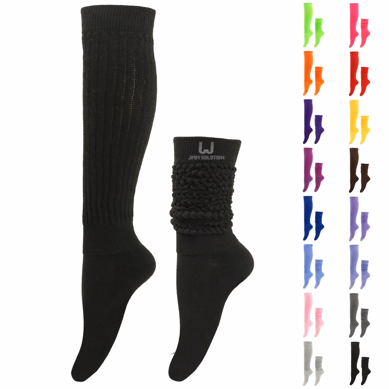 Polyester Knee High Slouch Sock