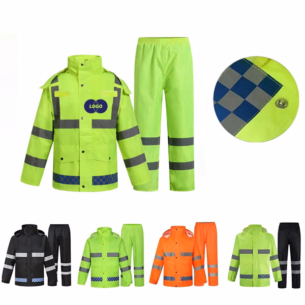 High Visibility Waterproof Safety Rain Suit