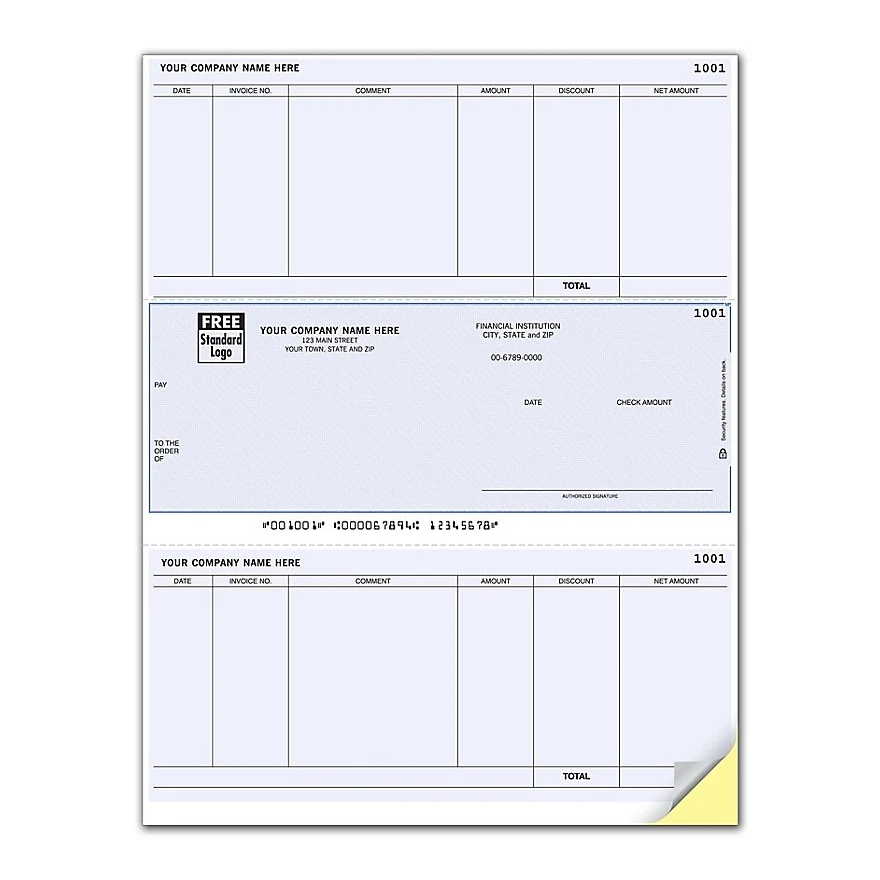 Laser accounts payable check - middle 1