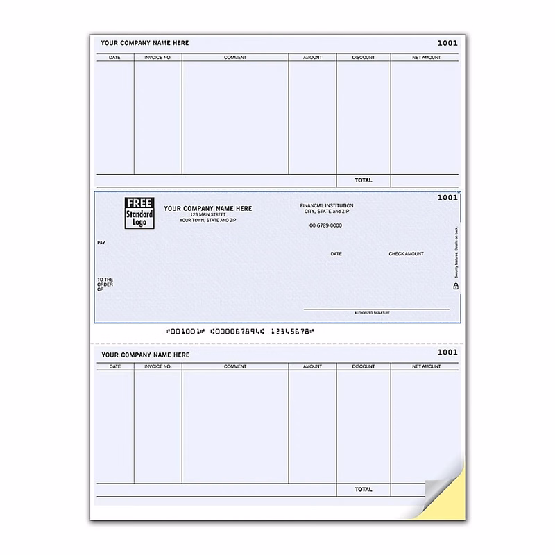 Laser accounts payable check - middle
