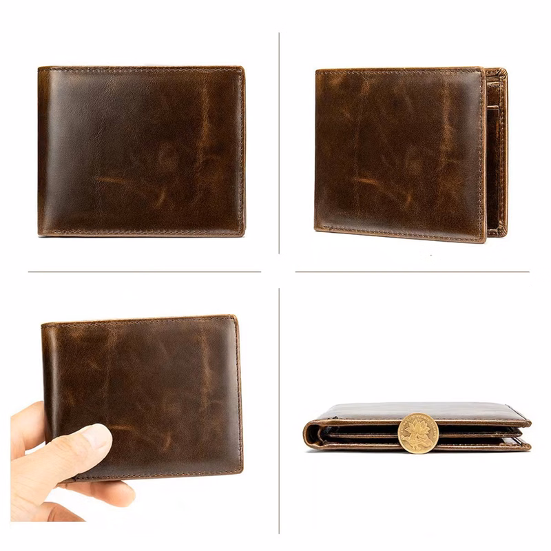 Mens Slim Wallet Money Clip