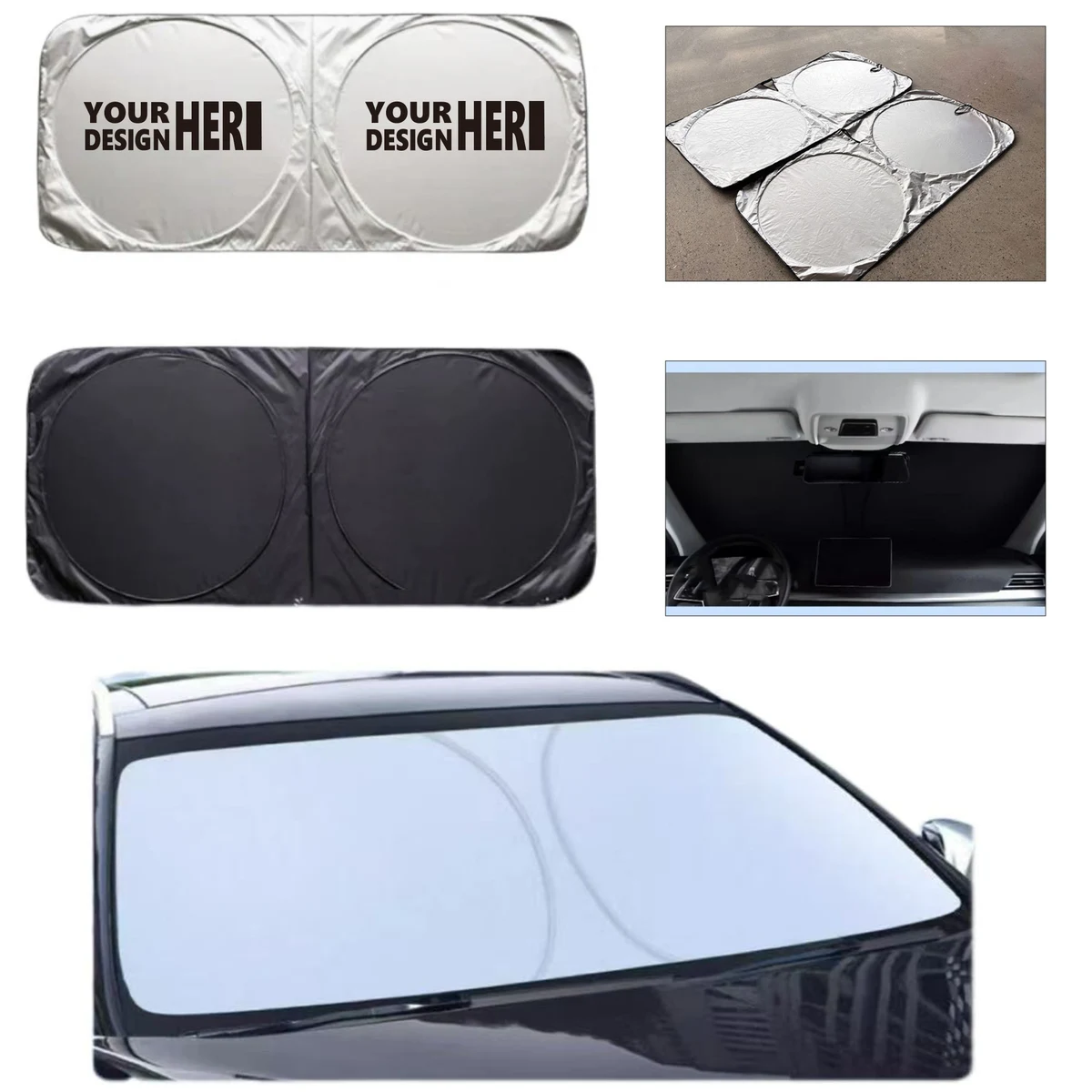 Folding Car Front Windshield Sunshade 1