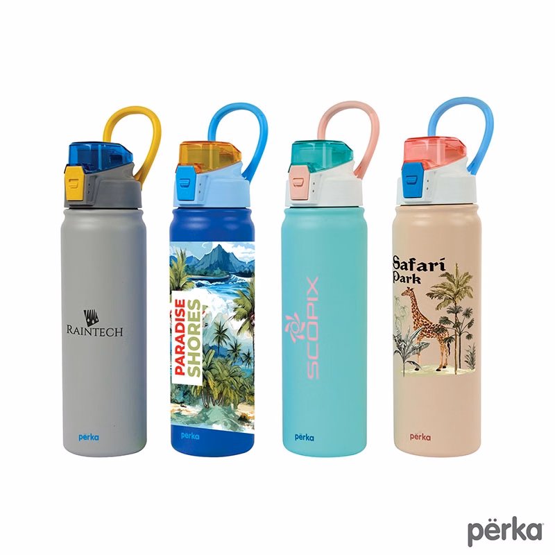Perka® Rex Fresh 24 oz. Double Wall, Recycled Stainless Steel Water Bottle