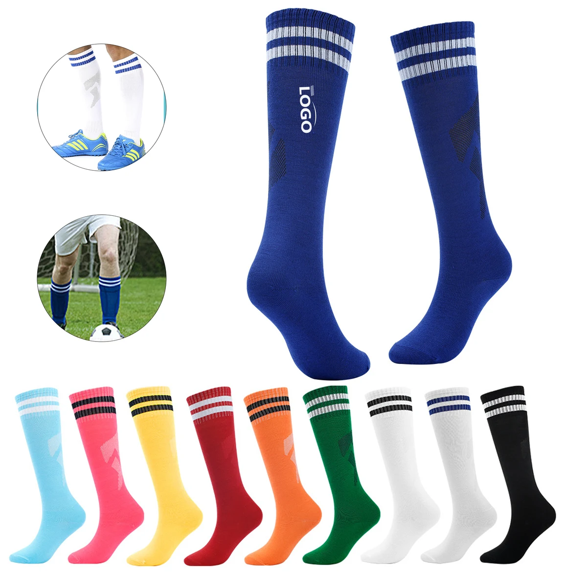Stretchy Knee High Tube Socks 1