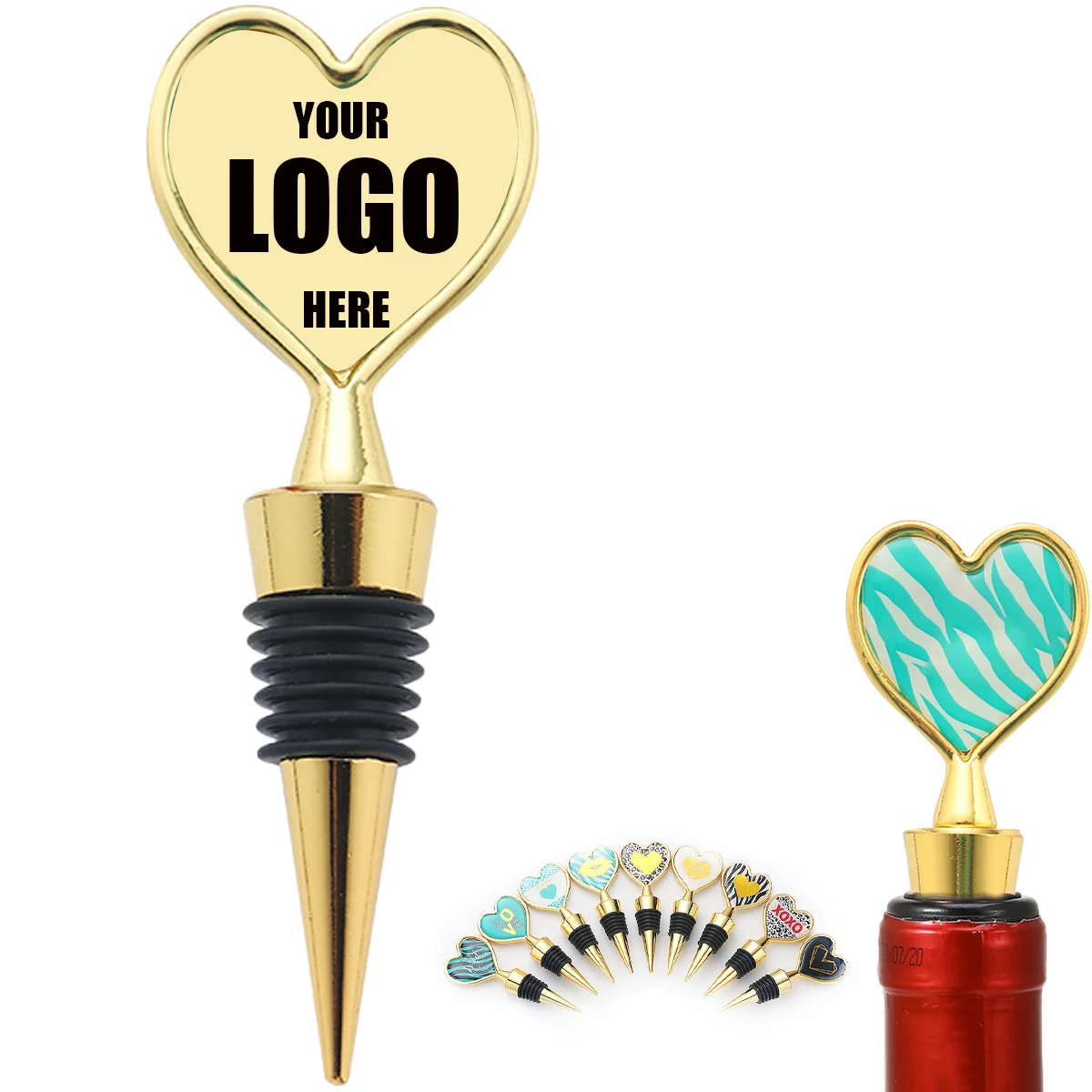 Heart-Shaped Wine Stoppers 1