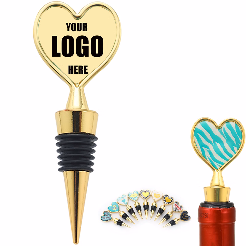 Heart-Shaped Wine Stoppers