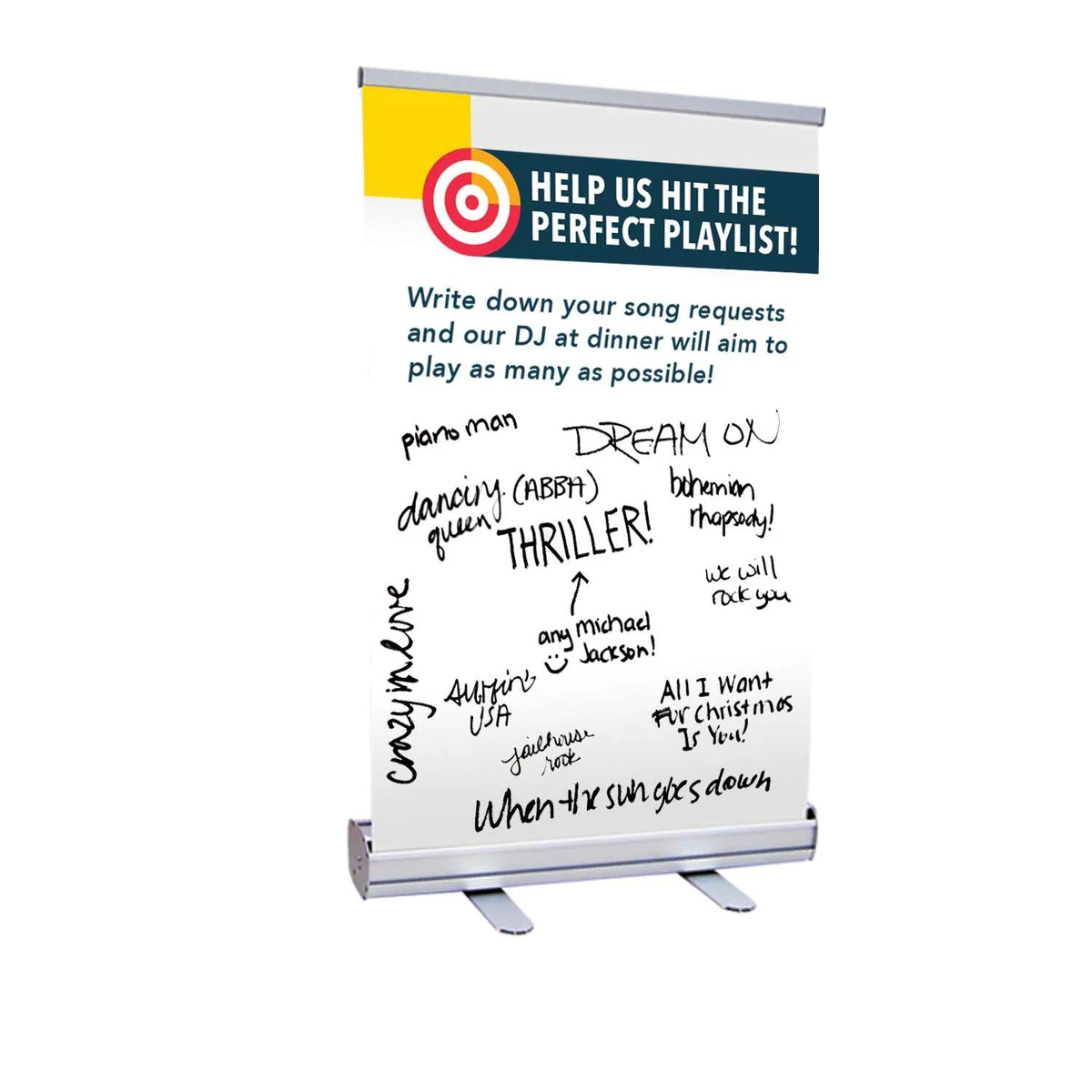 24" Economy Tabletop Retractor Kit (Dry-Erase Media) 1