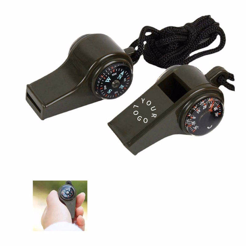 Durable Emergency Whistle with Built In Navigation Tool