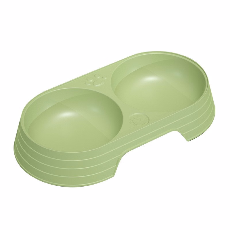 Plastic Pet Double Bowls, Anti-Slip & Anti-Tip