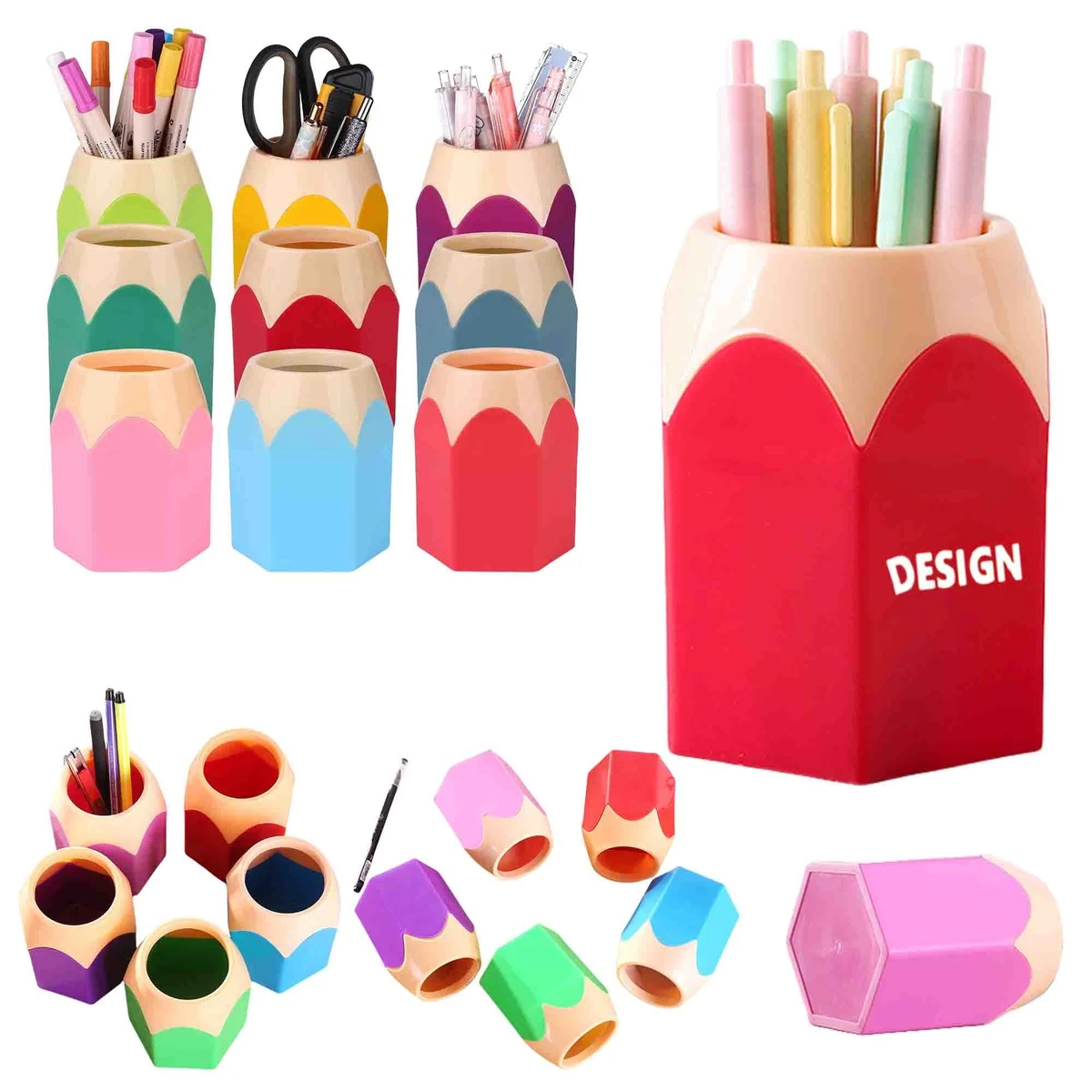 Pencil Shaped Pen Holders Storage Organizer 1