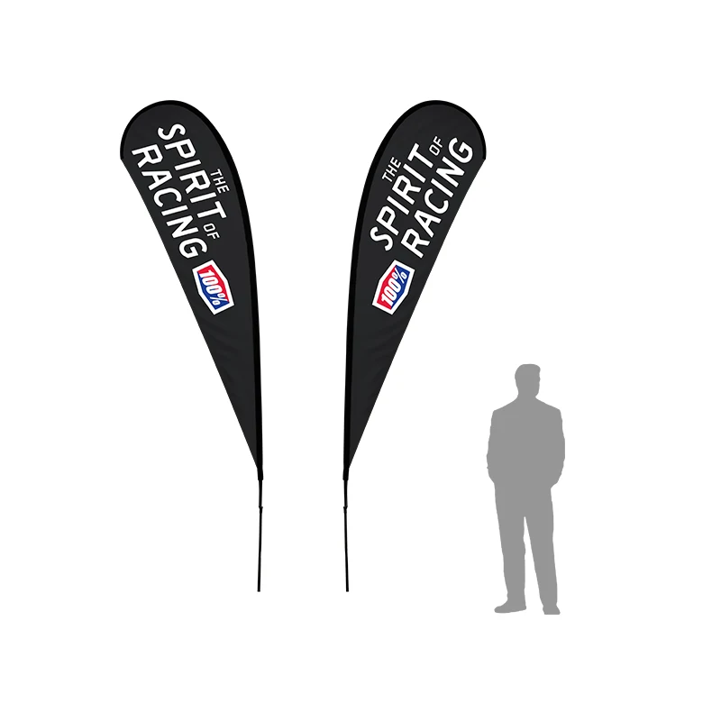 15ft Double Sided TearDrop Flag w/ Pole 1