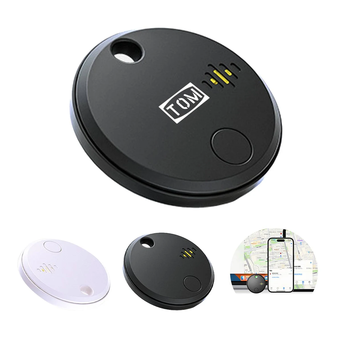 Car Key Wallet Circular Bluetooth Positioning Tracker 1