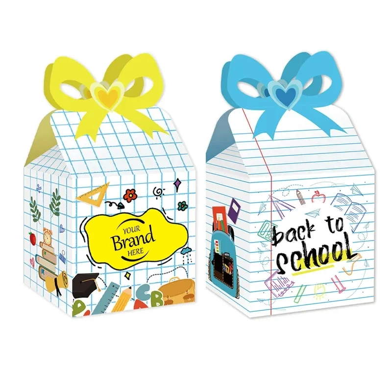 Back To School Party Gift Boxes With Bow 1