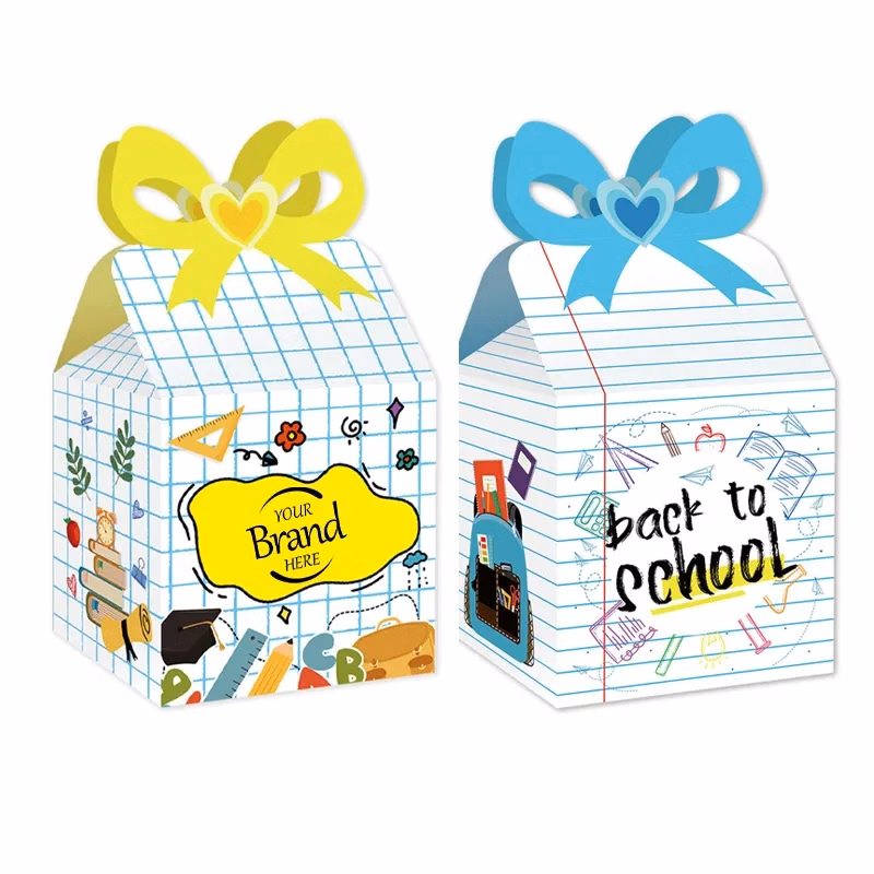 Back To School Party Gift Boxes With Bow