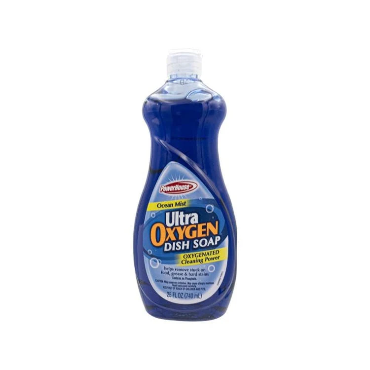 Power House Blue Oxygen Dish Soap - 25 oz Ocean Mist 1