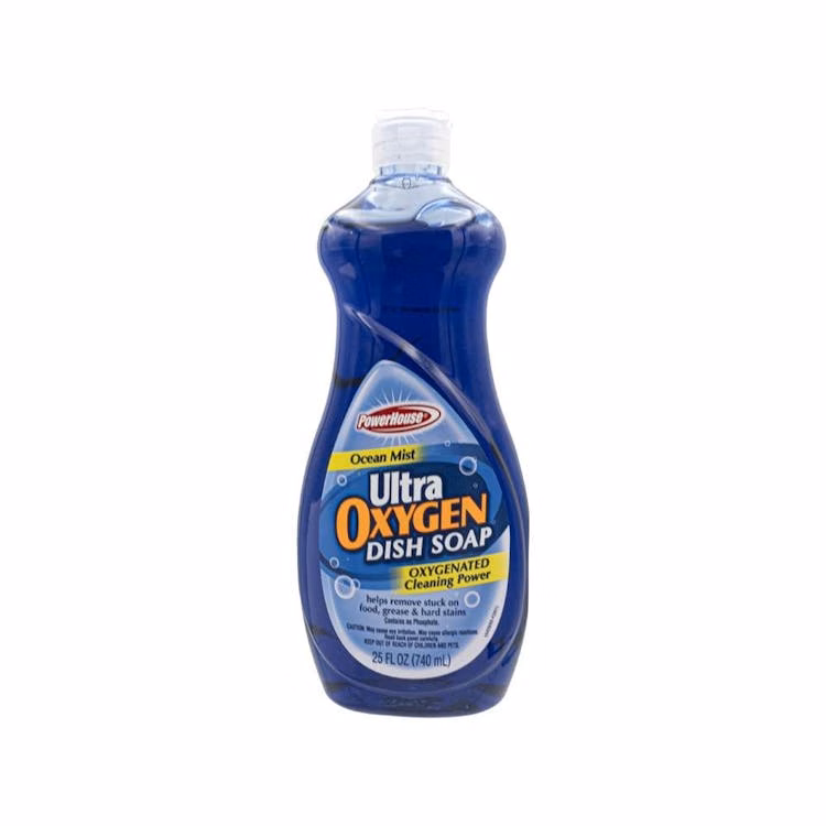 Power House Blue Oxygen Dish Soap - 25 oz Ocean Mist