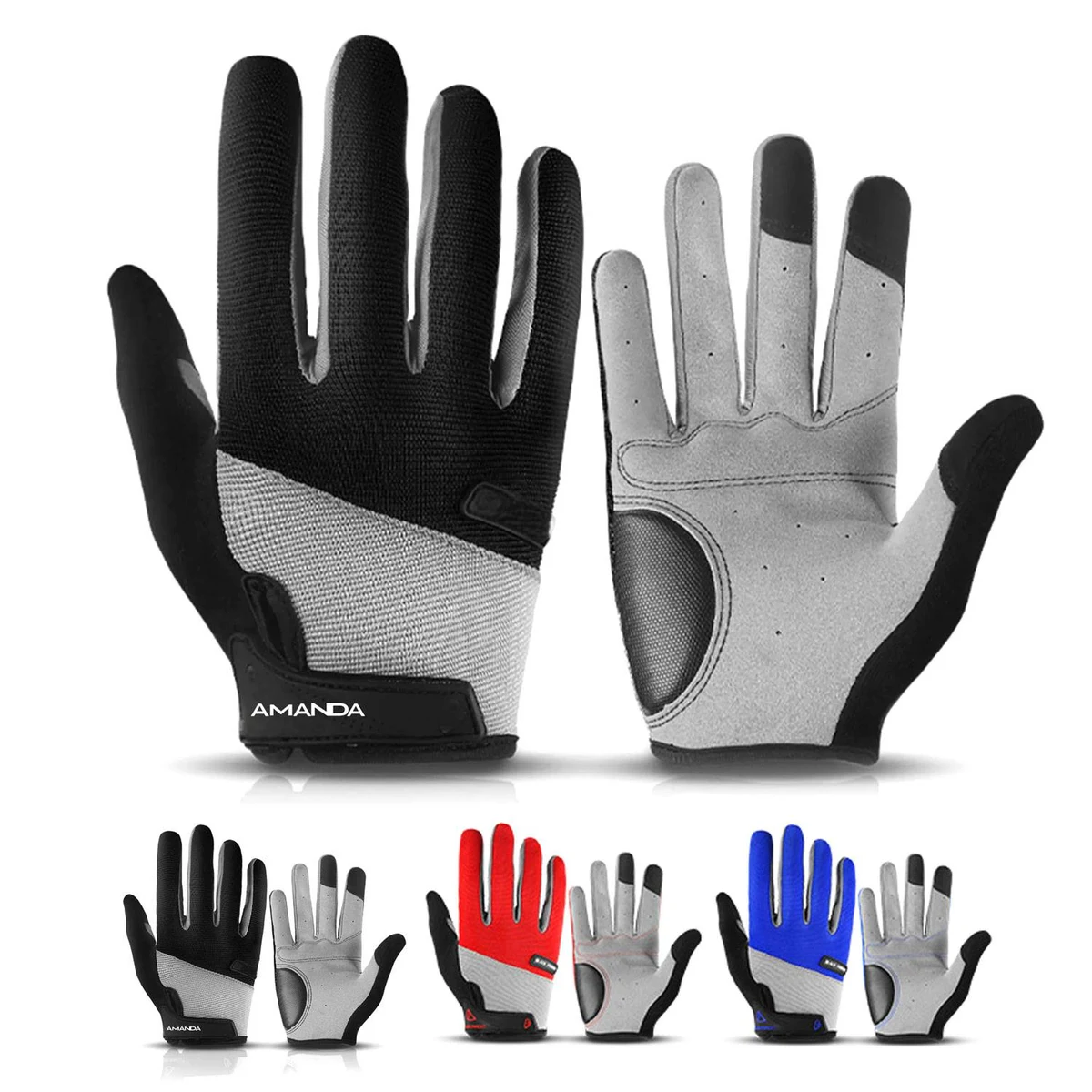 Ergonomic design Shock-Absorbing Touch Screen Cycle Gloves 1