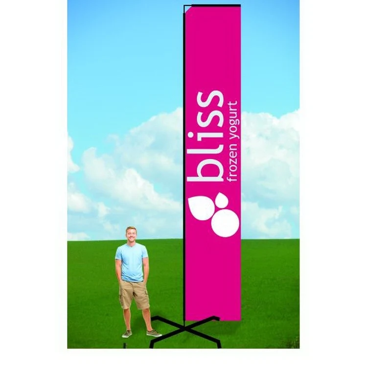 14ft Flutter Flags with X Stand-Double 1