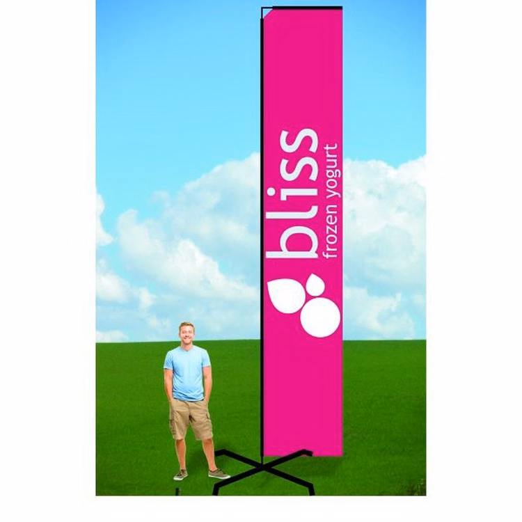14ft Flutter Flags with X Stand-Double