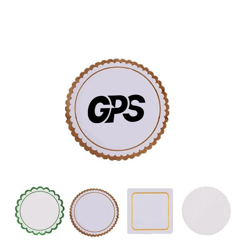 3.5" Round Absorbent Paper Coaster 1