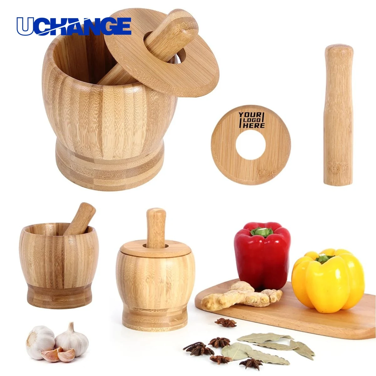Custom Wooden Garlic Masher for Food Preparation 1