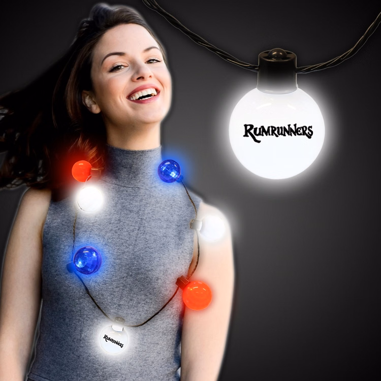 Patriotic LED Ball Necklace