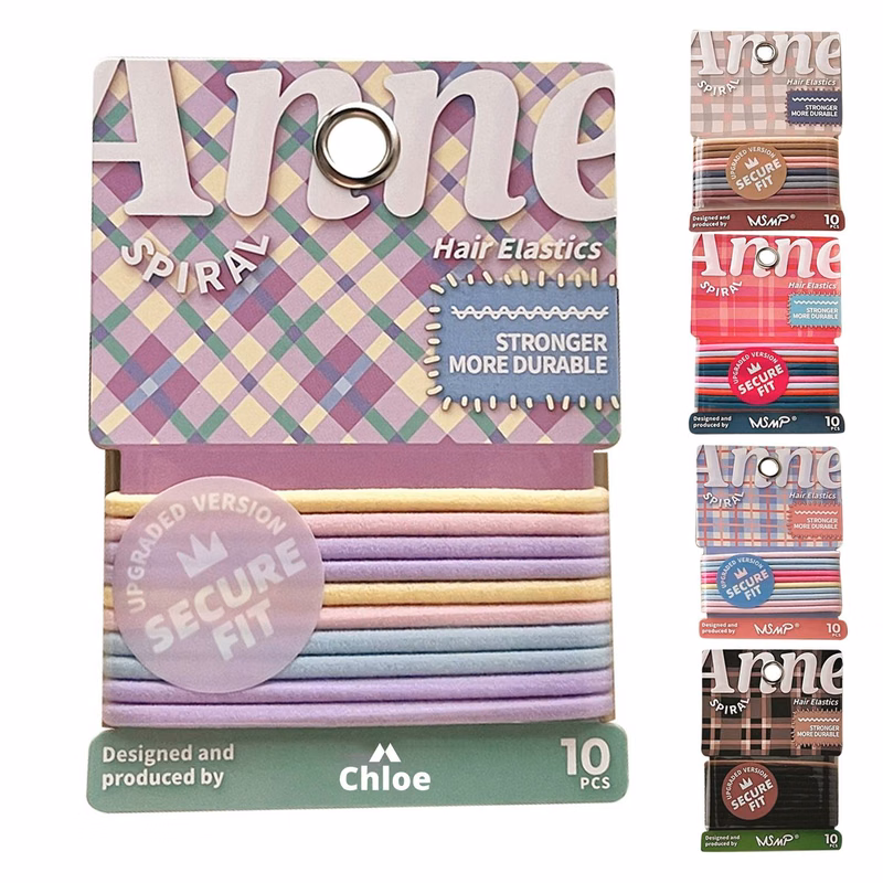 10 Pack Elastic Hair Ties