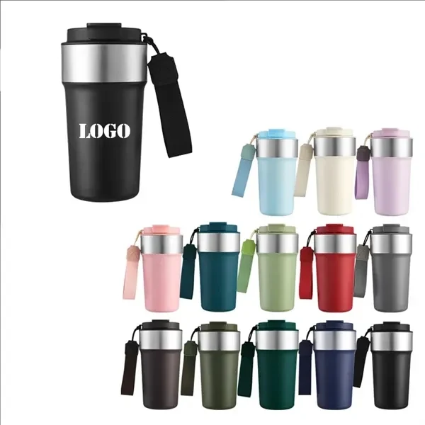 17 Oz Stainless Steel Car Thermos for Commutes, Fitness and Travel 1