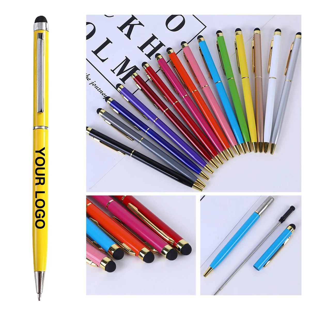 Brass Stylus Pen With Slim Metal Barrel 1