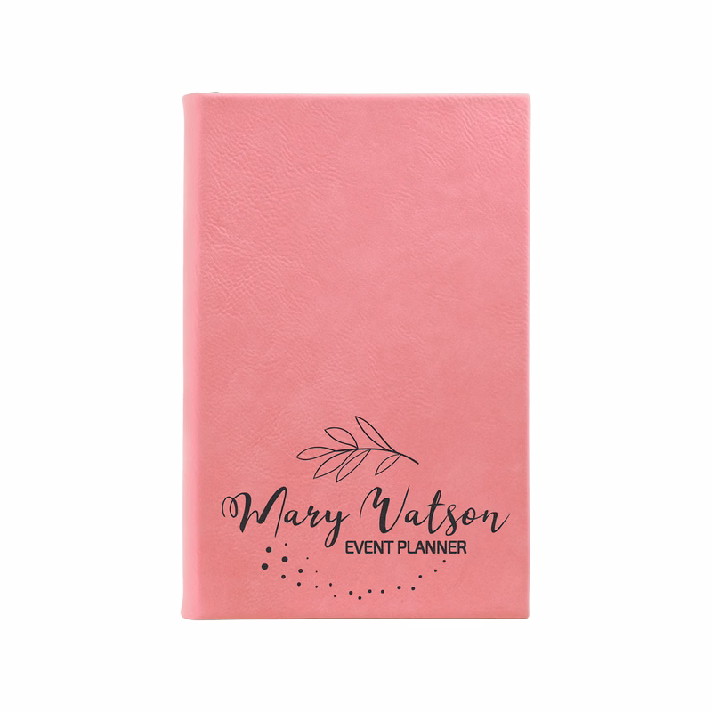 5" x 8" Pink Leatherette Sketch Book