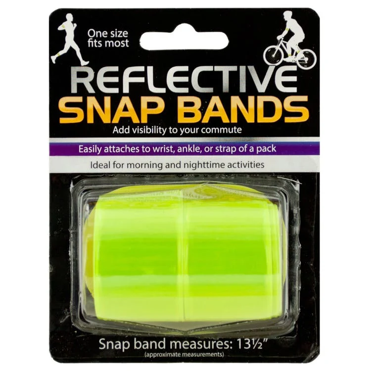 Reflective Snap Band Sets - Neon 13.5" x 1.25" 1